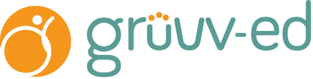 gruuv-ed logo: an orange circle with a figure in motion, beside the word gruuv-ed in teal